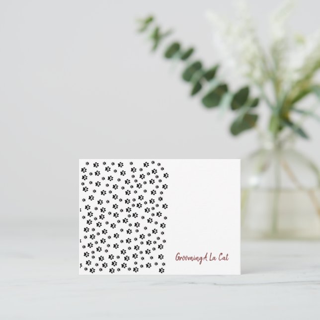 Cartes de visite, Cartes de visite pour Toilettage (Debout devant)