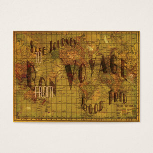 Cartes De Visite Cartographie de mes voyages