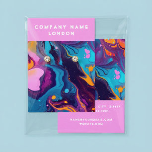 Cartes De Visite Carton d'affichage pour oreille à peinture liquide