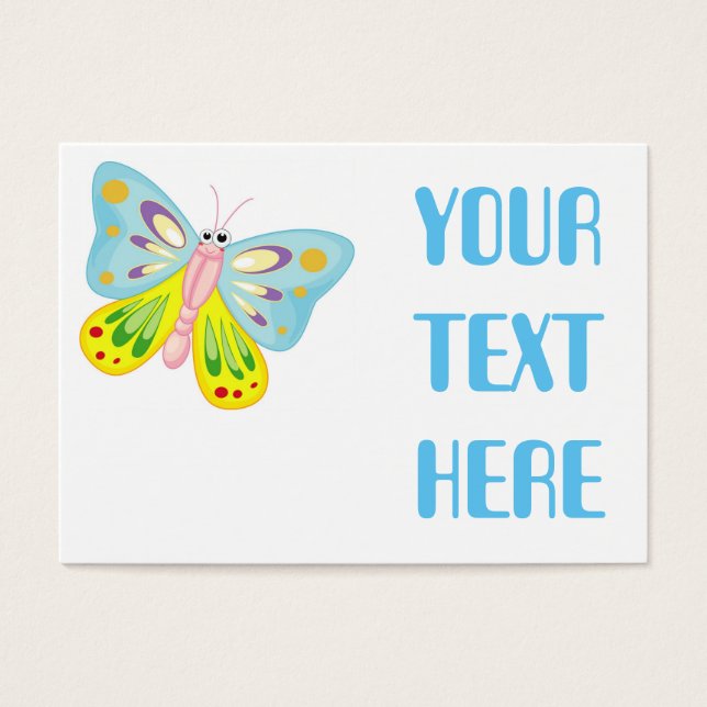 CARTES DE VISITE CARTOON COLORÉ BOUTEILLE (Devant)