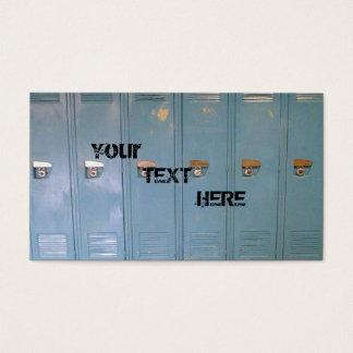 Cartes De Visite casiers scolaires bleus