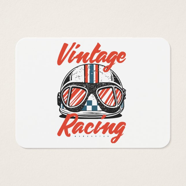 Cartes De Visite Casque de course (Devant)