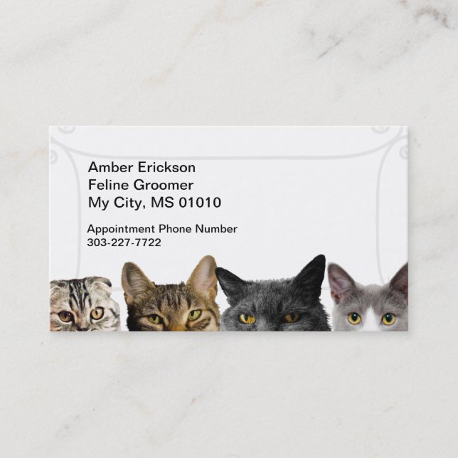 Cartes de visite Cat Crowd (Devant)