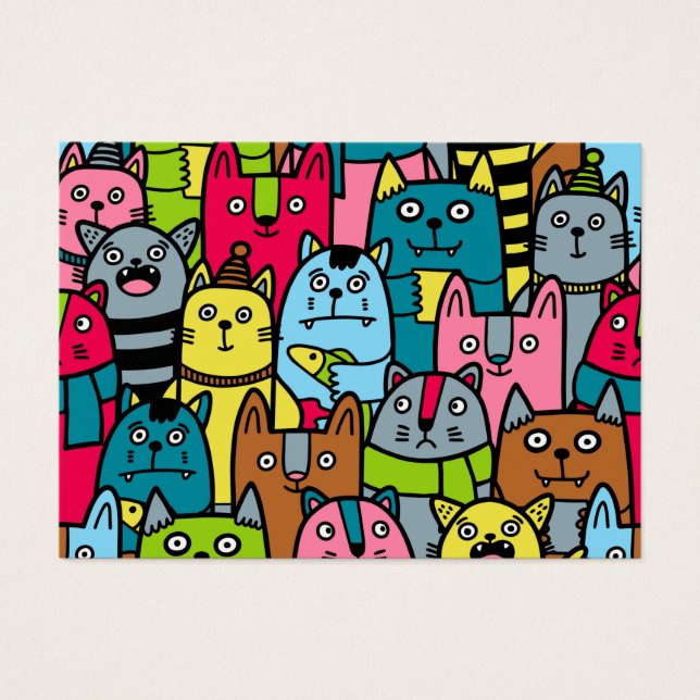 Cartes De Visite Cat et kitten (Devant)