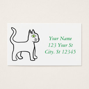 Cartes De Visite Cat vert Thunder_Cove