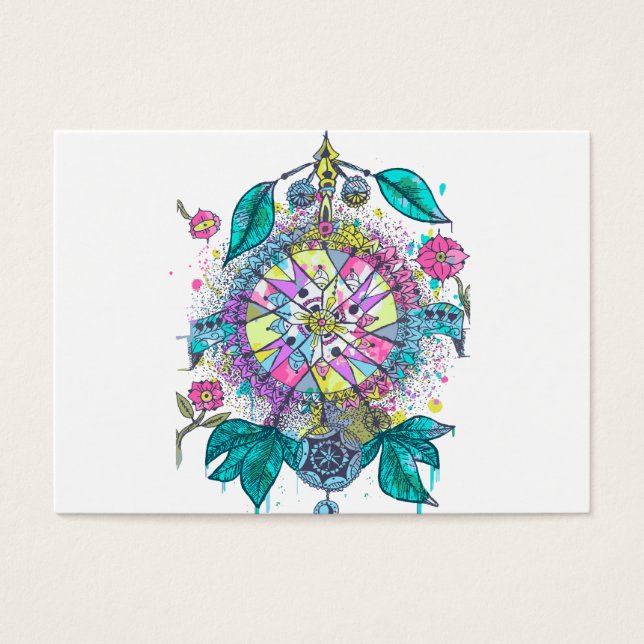 Cartes De Visite Catcher de rêve cool et coloré (Devant)