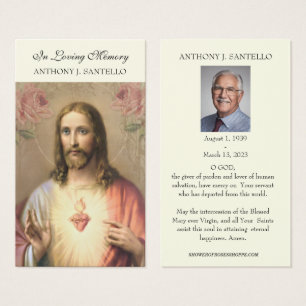 Cartes De Visite Catholic Funeral Memorial Prayer Holy Book Mark