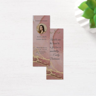 Cartes De Visite Célébration de sympathie pour un mémorial funérair