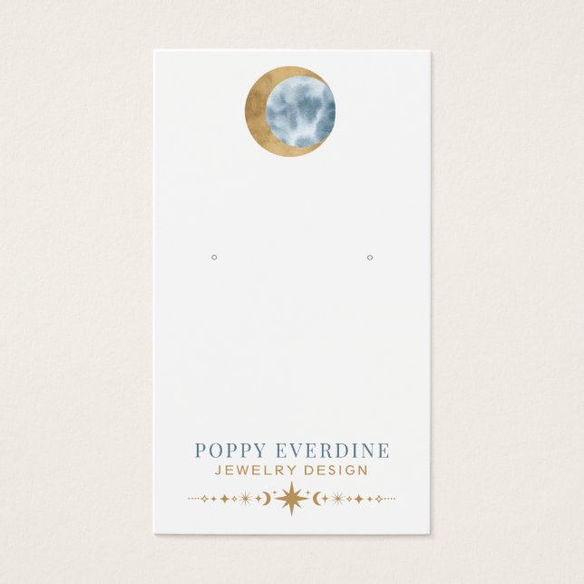 Cartes De Visite Céleste Lune bijouterie Designer bijouterie (Devant)