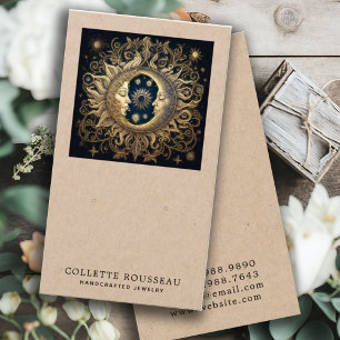 Cartes De Visite Céleste Sun Moon Kraft Écouter Bijoux