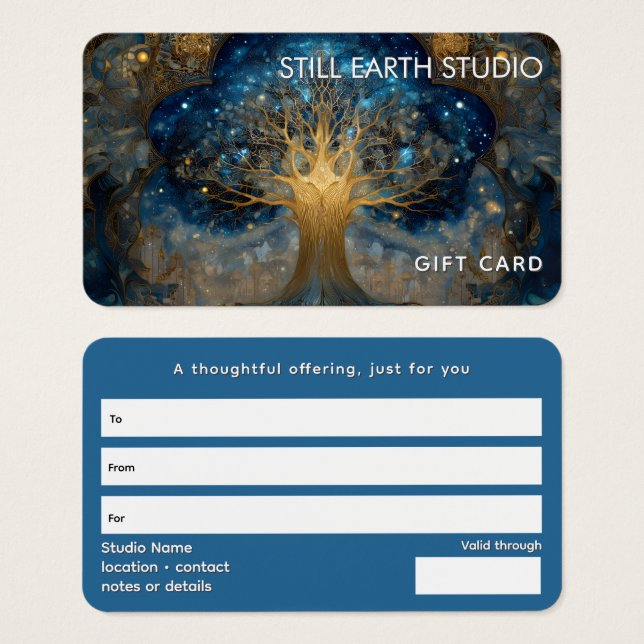 Cartes De Visite Celestial Portal | Tree of Life (Devant & derrière)