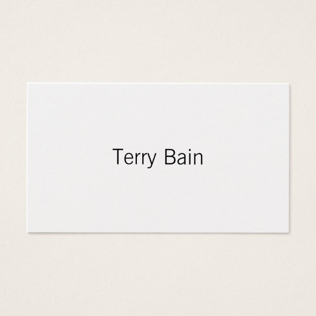 Cartes De Visite Centre minimal simple avant et arrière (Devant)