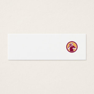 Cartes De Visite Cercle vintage d'appareil-photo de film de film de