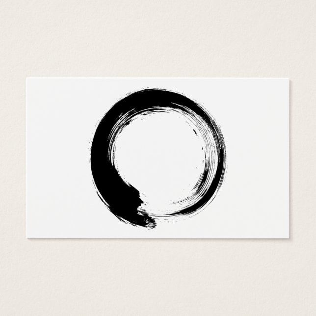 Cartes De Visite Cercle Zen Enso (Devant)