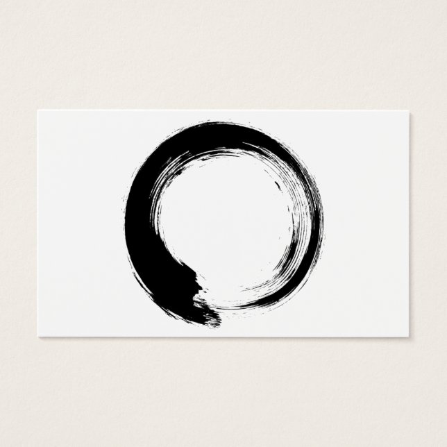 Cartes De Visite Cercle Zen Enso (Devant)