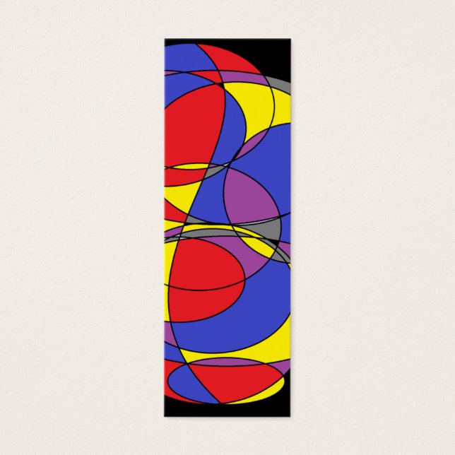 Cartes De Visite Cercles Abstraits (Devant)