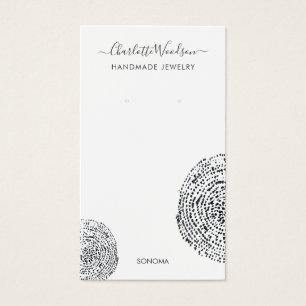 Cartes De Visite Cercles Abstraits peints à la brosse