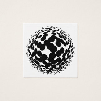 Cartes De Visite Cercles de demi-teintes noirs sur arrière - plan b