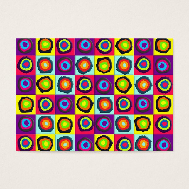 Cartes De Visite cercles motif (Devant)