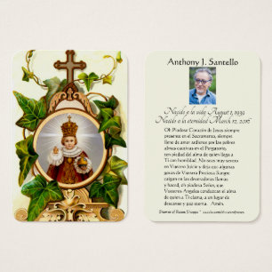 Cartes De Visite Cérémonie de prière du Mémorial de Jésus catholiqu