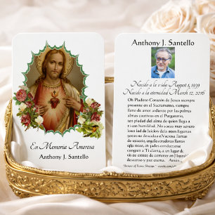 Cartes De Visite Cérémonie de prière du Mémorial de Jésus catholiqu