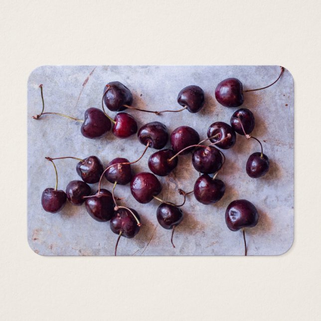 Cartes De Visite Cerises (Devant)