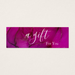 Cartes De Visite Certificat cadeau d'affaires Spa rose simple et mo