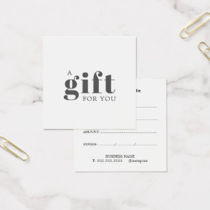 Cartes De Visite Certificat Cadeau de Maquilleur Propre