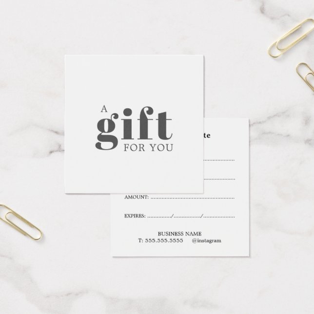 Cartes De Visite Certificat Cadeau de Maquilleur Propre (Bureau)