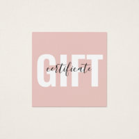 Certificat cadeau d'entreprise Fille tendance Blus