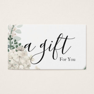 Cartes De Visite Certificat cadeau d'entreprise simple et moderne