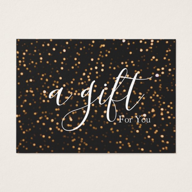 Cartes De Visite Certificat cadeau d'entreprise simple et moderne (Devant)