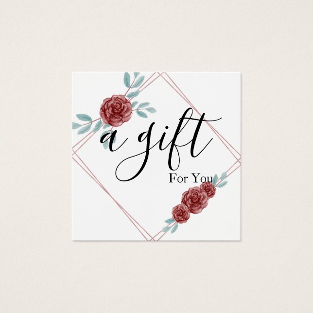 Cartes De Visite Certificat cadeau d'entreprise simple et moderne (Devant)