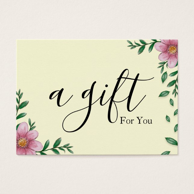 Cartes De Visite Certificat cadeau d'entreprise simple et moderne (Devant)