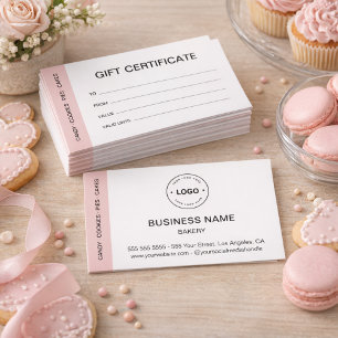Cartes De Visite Certificat Cadeau Entreprise sur Mesure pour Boula
