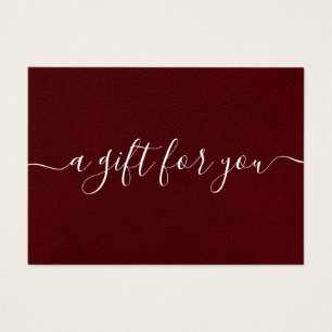 Cartes De Visite Certificat cadeau minimaliste pour petites entrepr