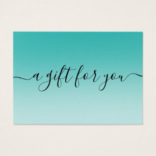 Cartes De Visite Certificat cadeau minimaliste pour petites entrepr