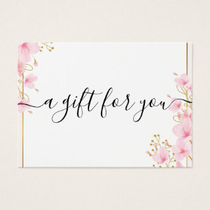 Cartes De Visite Certificat cadeau minimaliste pour petites entrepr