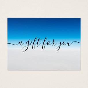 Cartes De Visite Certificat cadeau minimaliste pour petites entrepr