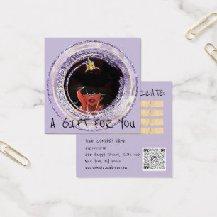 Cartes De Visite Certificat cadeau ongles cheveux Dresser maquillag