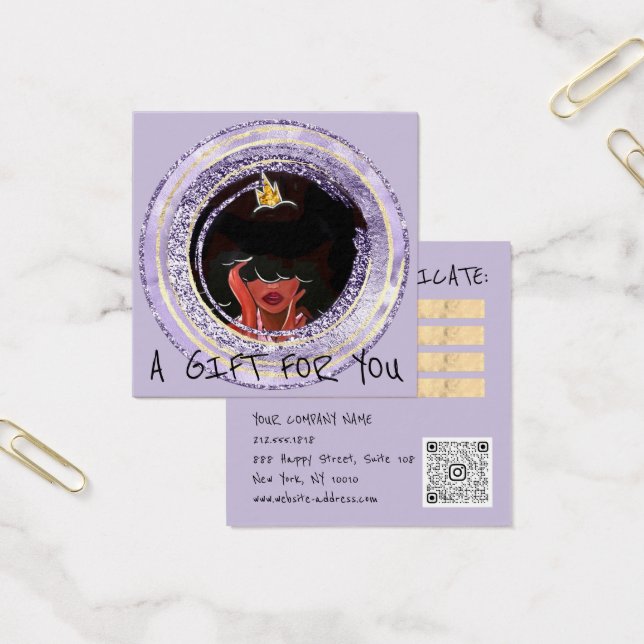 Cartes De Visite Certificat cadeau ongles cheveux Dresser maquillag (Bureau)