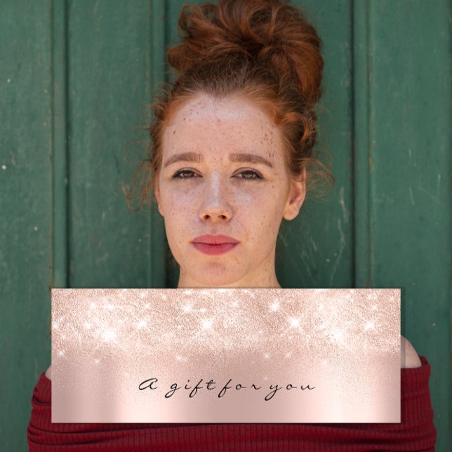 Cartes De Visite Certificat cadeau Parties scintillant étincelle Gr (Gift Certificate Glitter Spark Gray Makeup Small)