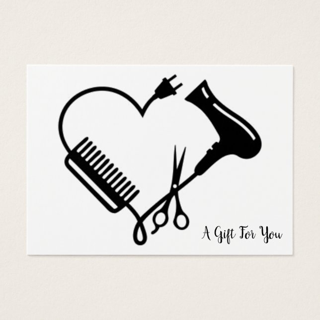 Cartes De Visite certificat cadeau salon (Devant)