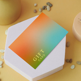 Cartes De Visite Certificat Esthétique Holographique Dégradé Cadeau