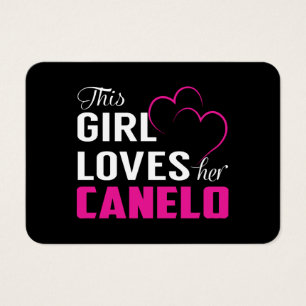 Cartes De Visite Cette Fille adore son classique CANELO