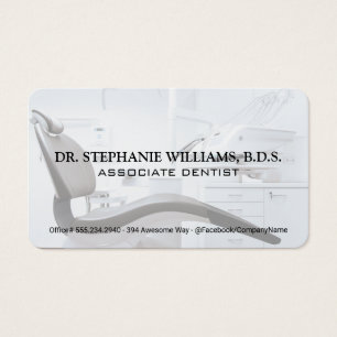 Cartes De Visite Chaise de cabinet dentaire   Soins de santé