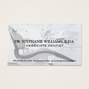 Cartes De Visite Chaise dentaire Logo des dents