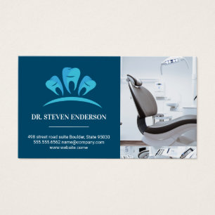 Cartes De Visite Chaise dentiste   Logo des dents