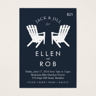 Cartes De Visite Chaise Muskoka Jack et Jill Ticket // Navy