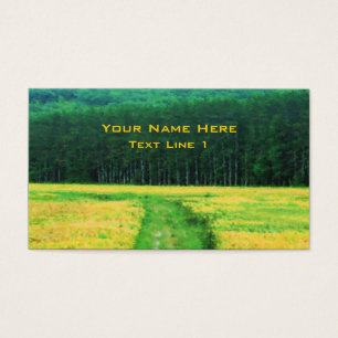 Cartes De Visite Champ De Fleurs L'Art De La Nature